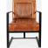 Maguire Sled Accent Chair in Distressed Saddle Leather